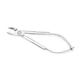 Alicate corta cutículas profesional de acero inoxidable para manicura y pedicura.