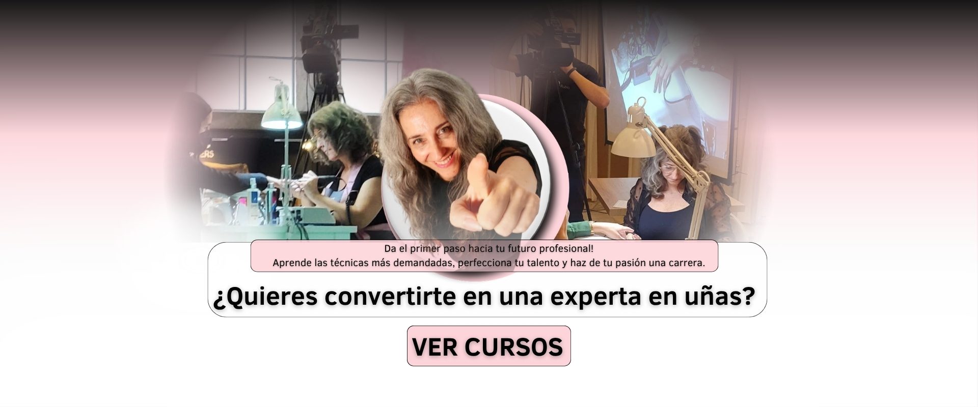 Banner curso slider pagina inicial Cursos de uñas profesionales Rocío Torres Nails