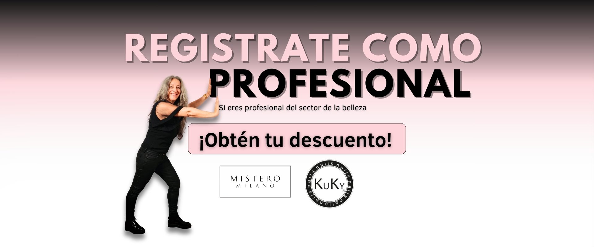 Registro profesional para salones y técnicos de uñas Descuentos para profesionales de uñas en España con Mistero Milano y Kuky Nails