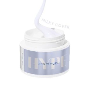 GEL Constructor Milky de Mistero Milano, gel constructor blanco lechoso autonivelante para uñas.