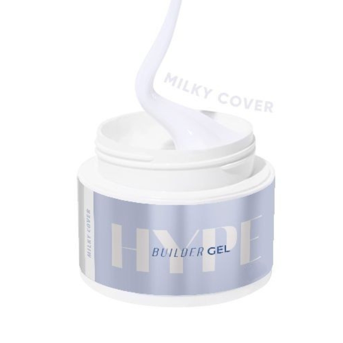GEL Constructor Milky de Mistero Milano, gel constructor blanco lechoso autonivelante para uñas.